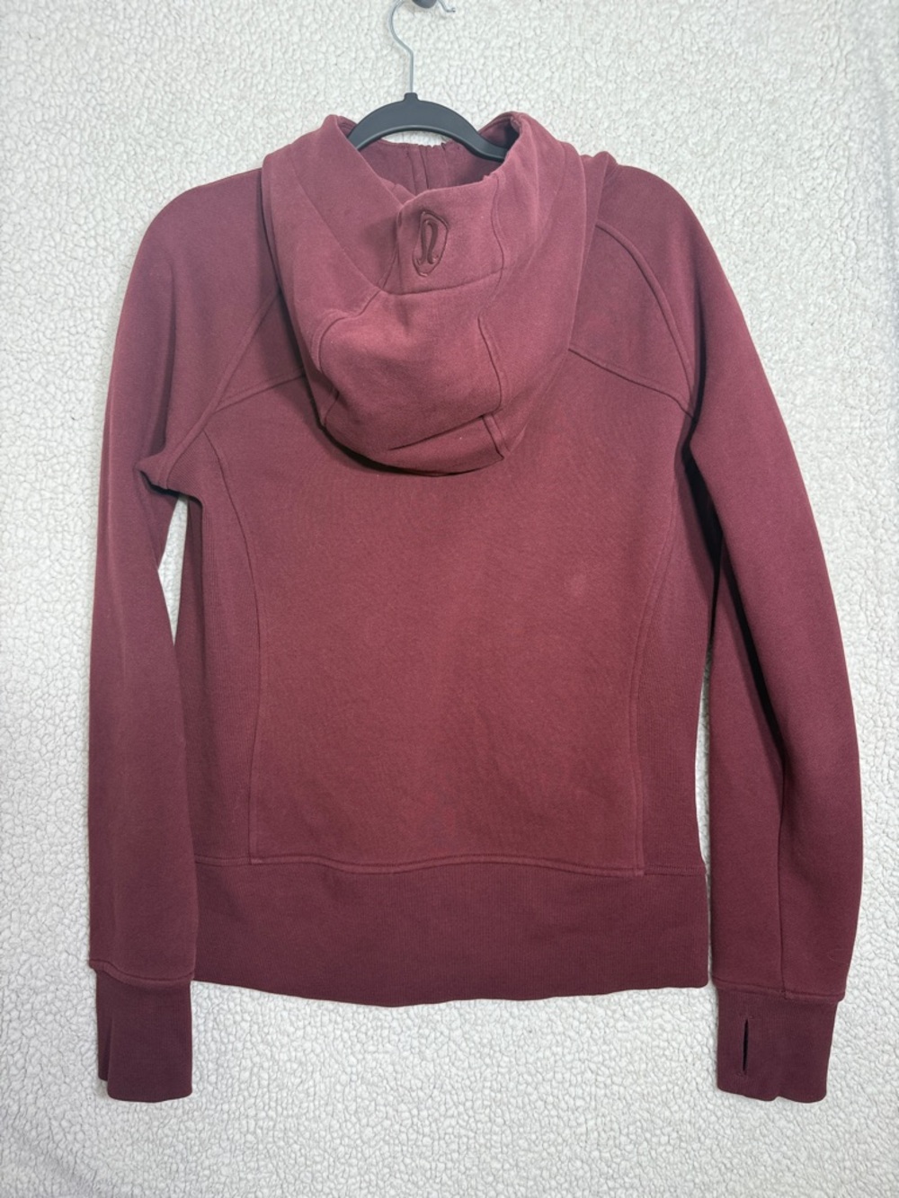 Lululemon Scuba Hoodie Red Merlot Size 10 – Cozy Classic - Picture 4 of 11